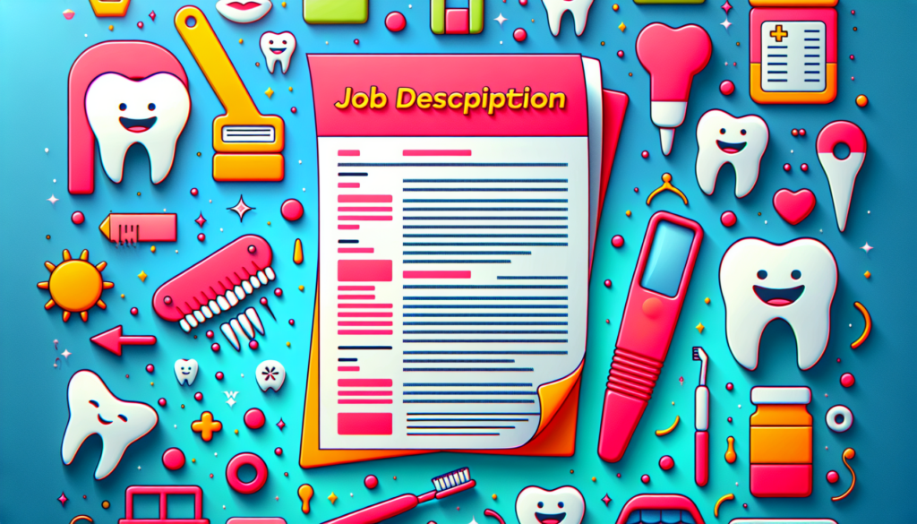 An illustration showing a well-crafted job description for a dental practice.